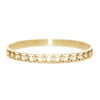 Jonc ALEXANDRA étoile en acier inoxydable doré