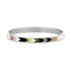8CB-90366 Bracelet/jonc Co88 France en acier inoxydable argenté et émail multicolore
