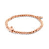 Bracelet Co88 France en acier inoxydable rose gold avec motif étoile