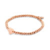 Bracelet Co88 France acier inoxydable rose gold avec motif coeur