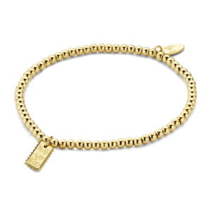 Bracelet Co88 France en acier inoxydable doré avec pampille différents motifs