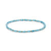 Bracelet Co88 France en perles bleues orné d'acier inoxydable doré
