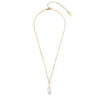 Collier Co88 France en acier inoxydable doré et pampille perle d'eau douce