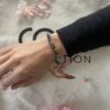 Bracelet Co88 France en pierres naturelles blanche/noire
