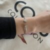 Bracelet/jonc Co88 France en acier inoxydable argenté