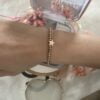 Bracelet Co88 France en acier inoxydable rose gold avec motif étoile