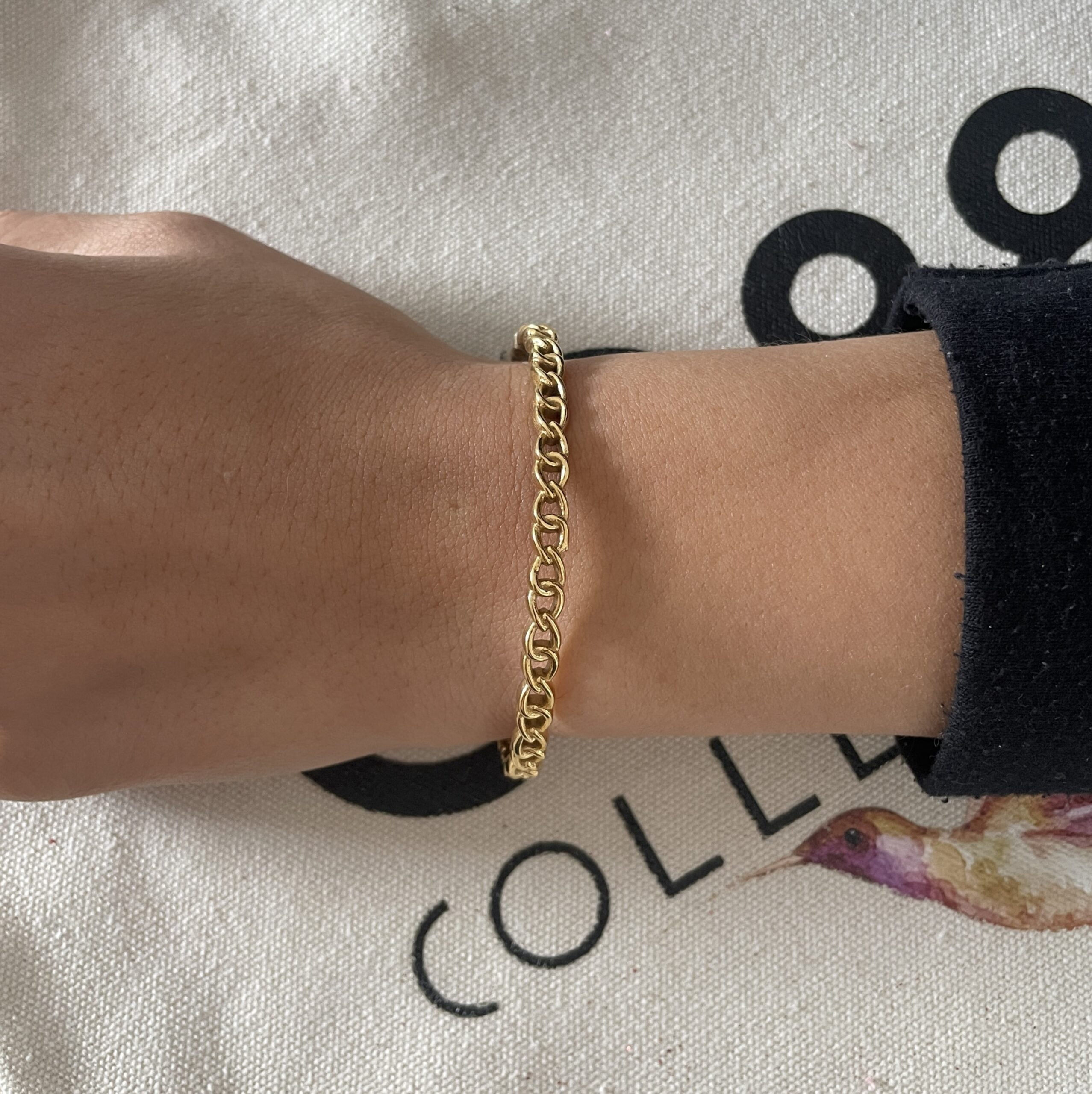 Bracelet/jonc en acier inoxydable doré Co88 France