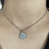 Collier Co88 France en acier inoxydable argenté, pampille argentée