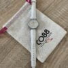 Montre MARGOT Femme en cuir blanc et acier inoxydable argenté