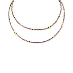 Collier Co88 France en perle miyuki et acier inoxydable