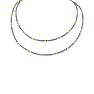 Collier Co88 France en perles colorées et acier inoxydable